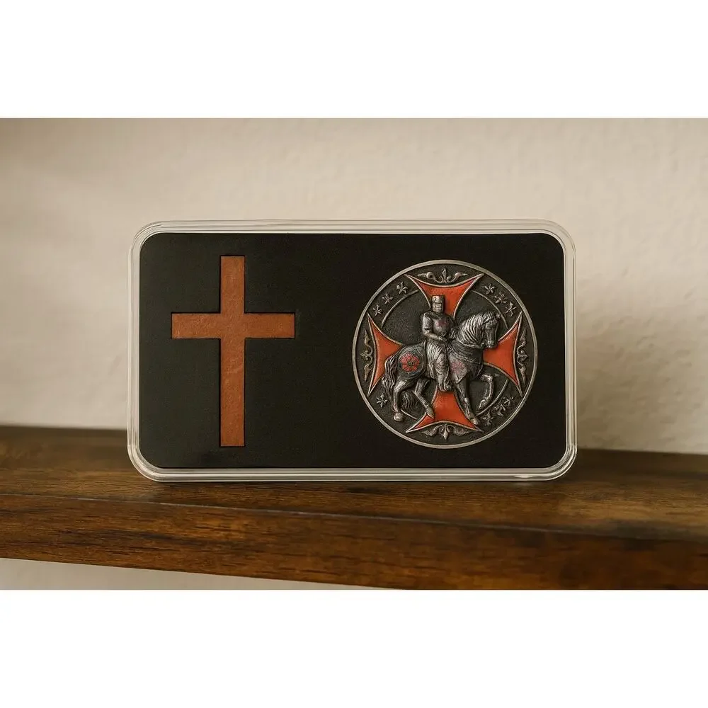 ✨ Handmade Knights Templar Challenge Coin Display Capsule ✨ SAME/NEXT DAY SHIP